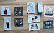 10  Luxus Proben Gesichtspflege - Lancome Estee Lauder  Claris Shiseido