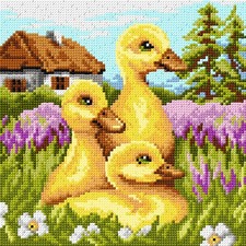 Needlepoint canvas for halfstitch without yarn Its already Spring 3571H
