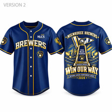 2026 Brewers National League Champions Win Our Way Jersey All size