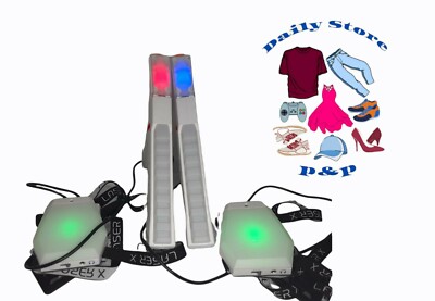 Laser X Tag Game Two Laser Blaster With Vests Pre-Owned In Great Conditions