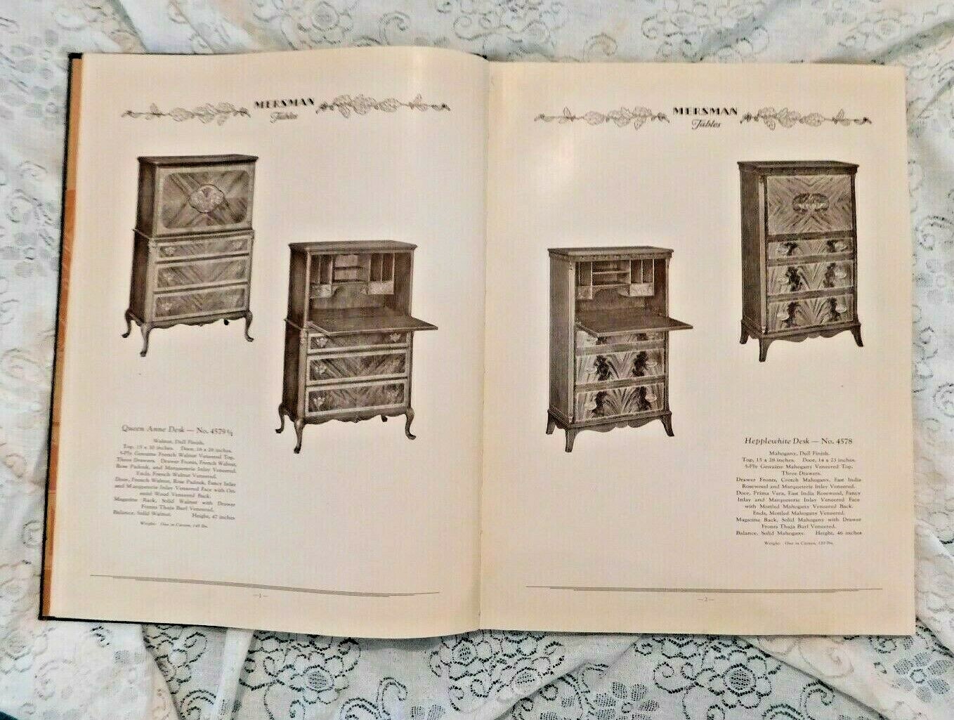 RARE ANTIQUE / VINTAGE 1931 MERSMAN TABLE CATALOG W/ BONUS BLUEPRINT eBay