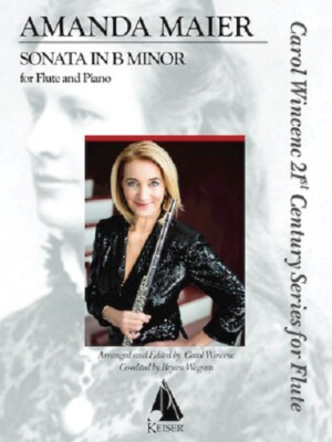 Amanda Maier Sonata In B Minor For Flute & Piano Book NEW!