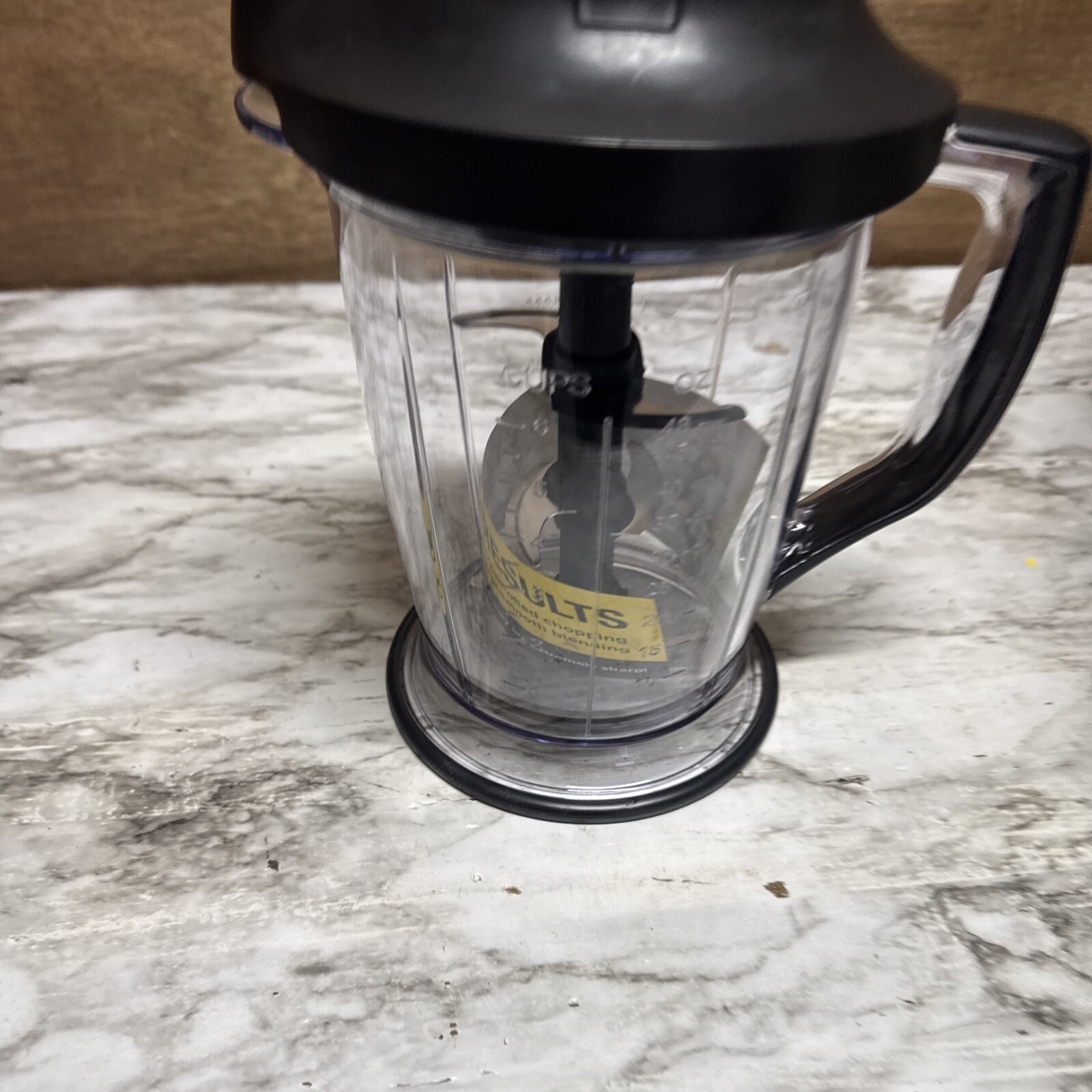 Ninja Food Processor Master Prep QB1005 48 oz Pitcher with Lid and Blade-image