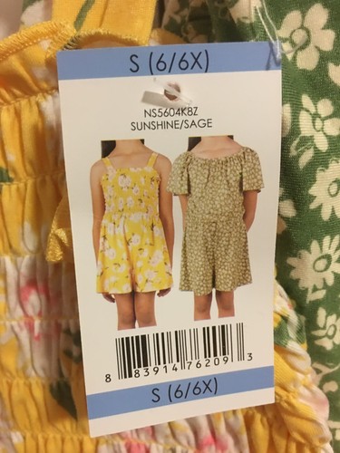 BRAND NEW GIRLS SIZE 6-6X 2 PACK ZUNIE GIRL ROMPERS - Picture 5 of 9