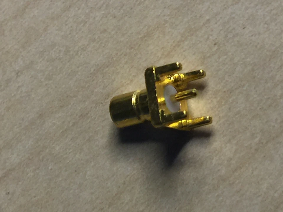 25PCS SMB Jack Connector Solder Attachment PCB Through Hole, Gold Plating - Image 2 of 3