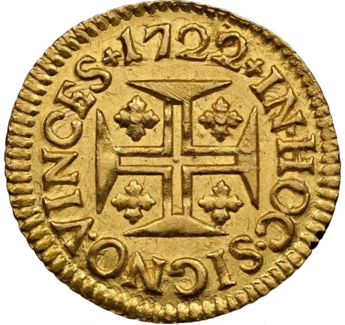 Portugal - 1722 João V gold 400 Reis - NGC MS62 - RARE ONLY 6 KNOWN TO NGC