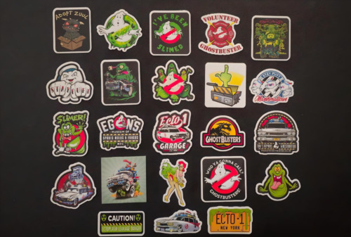 Ghostbusters Stickers, Ecto1, Slimer, zuul, Stay Puft, Ghostbusters Decals