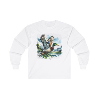 Majestic Mallard Long Sleeve Tee, Duck Hunter's Shirt, Outdoor Apparel, Nature