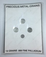 1 Gram Palladium Rounds .999 Palladium Rounds Set Vintage