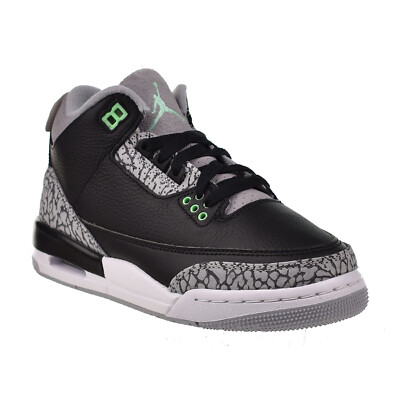 Jordan 3 Retro (GS) Big Kids' Shoes Black-Wolf Grey-White DM0967