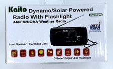 Kaito Dynamo/Solar Powered Weather Radio with Flashlight AM/FM/NOAA Model KA332