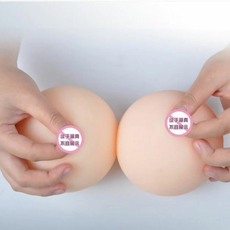 Bola de silicona realista pecho suave aplastante apretar juguete calmante del estrés nuevo Foto 4 de 4