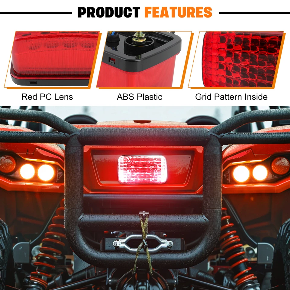 Luz trasera 26 LED para moto funcionando + luces de freno rojas para Honda XR650L 650 Foto 4 de 4