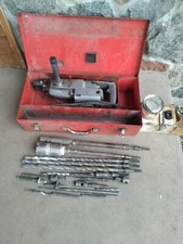 Vintage Milwaukee Heavy Duty Rotary Hammer - 5300 Tested Works W/ Bits