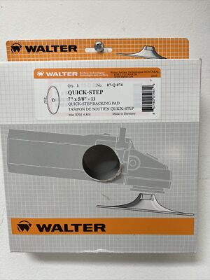 WALTER SURFACE Quick-Step 7 in. x 5/8 in. to 11 in.  Backing Pad