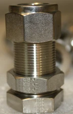 PARKER A-LOK Compression Union Tube Fitting 10 PNH42Z-SS-D990309  nylon ferrule