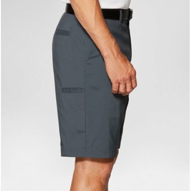 Jack Nicklaus Golf Shorts Black/Gray Faint Stripe, Flat Front Size