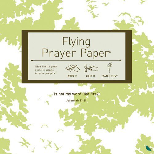 FLYING WISH PAPER SPRING, Write it, Light it, & Watch it Fly - Large Kit 7" x 7" - Afbeelding 1 van 4