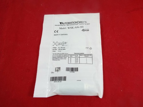 AUTOMATION DIRECT WSK-AN-3H INDUCTIVE PROXIMITY SENSOR TUBULAR 18MM - Picture 5 of 5
