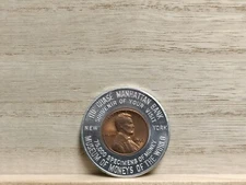 1956 D Lincoln Penny The Chase Manhattan Bank NY Museum of Money