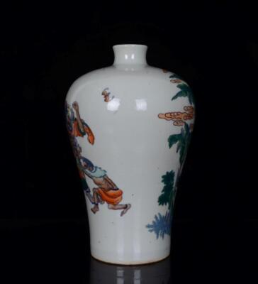 OLD FIVE COLORS CHINESE PORCELAIN VASE KANGXI MARKED ST1706 | eBay