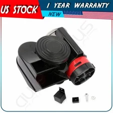Durable 12V 130DB Dual Tone Compact Air Horn Kit For Motorcycle Car Truck SUV