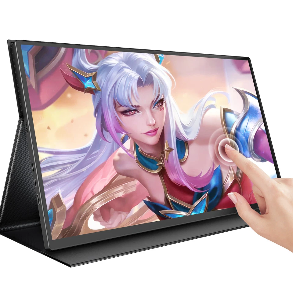  UPERFECT 18,5 Zoll Touchscreen FHD Tragbare Monitore 1080P 120Hz Gaming Monitor