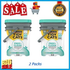 Purina Tidy Cats Multi-Cat Clumping Kitty Litter, Free  Clean Unscented, 35lb