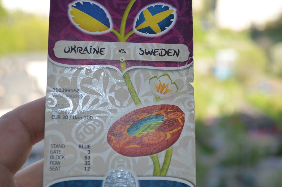 Ticket Match EURO 2012 : Ukraine Vs Suède – Stade De Kiev – 11 Juin 2012