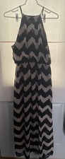 As U Wish- Boho Halter Sleeveless Multicolor Maxi Dress Size M, Breathable