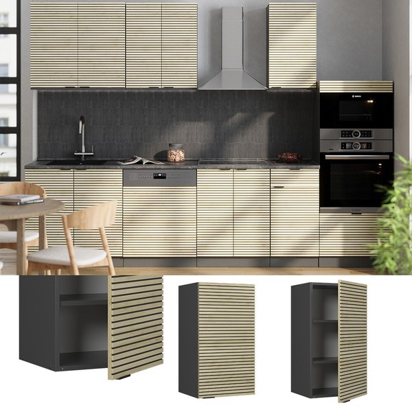 HäNgeschrank Fame-Line Anthrazit Eiche GefräSt 40 Cm Vicco-image