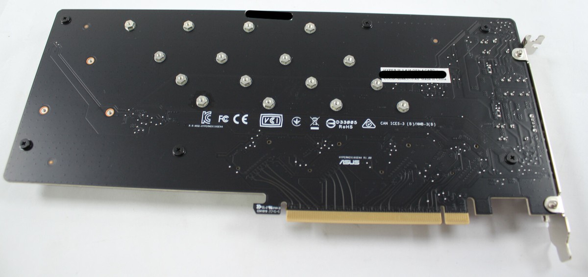 ASUS Hyper M.2 X16 Gen 4 PCIE 4.0/3.0 x4 NVME RAID Expansion Card