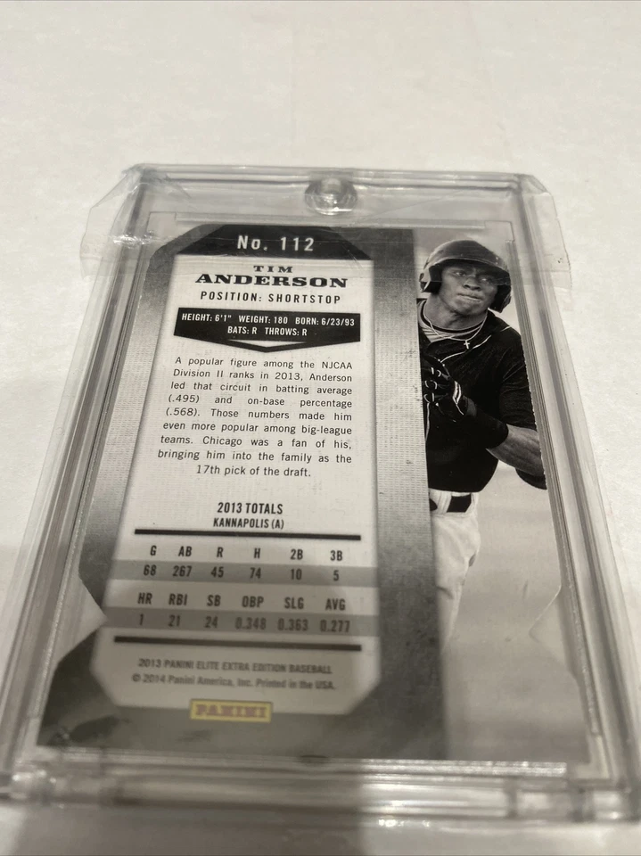 Panini Elite 2013 edición extra estado dorado troquelado 4/5 Tim Anderson #112 Foto 2 de 3