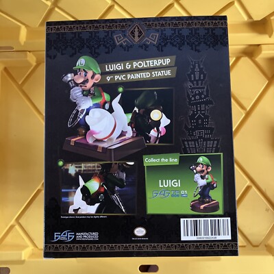 First 4 Figures Statua PVC Luigi's Mansion 3, Collector's Edition Con Luigi, Polterpup E Luci LED