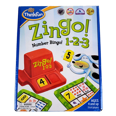 Thinkfun Zingo! Number Bingo 1-2-3 Fun Learning Game Ages 4 & Up