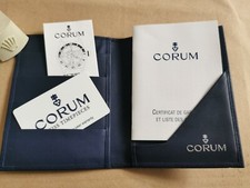 Corum vintage kit warranty card instruction booklet papers wallet bubble gmt