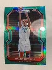 2021 Panini Prizm WNBA Tianna Hawkins Green Prizm Atlanta Dream #62