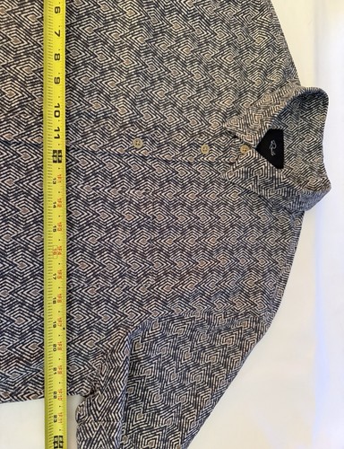 $138 RAILS Shirt Men’s L CARSON Tribal Batik Linen Blend Geometric Dad College - Picture 17 of 18