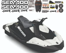 SEADOO SPARK 3 UP 2015 - 2022 Graphics / Decal / Sticker Kit black & white
