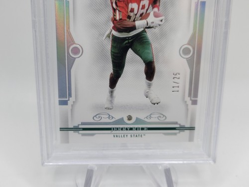 Jerry Rice Panini Flawless Collegiate Diamond 11/25 Graded BGS 8.5 CLEAN 49ers - Picture 4 of 8