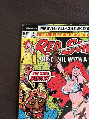 RED SONJA #1 (1977) NEWSSTAND EDITION FIRST PRINT MARVEL COMICS - Picture 2 of 10
