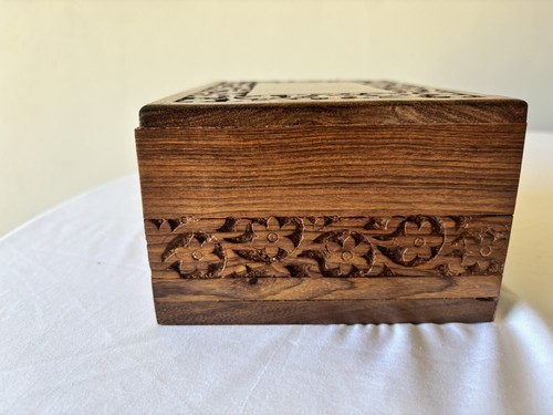 Rosewood Urn Box for Human Ashes,Cremation Funeral Urns Box, Decorative Urns,Pet - Picture 5 of 13