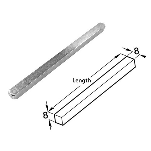 Spindle Bar Split Spindle Bar 8mm 7mm Door Handles Repairs, Plain or Slotted - Picture 7 of 9
