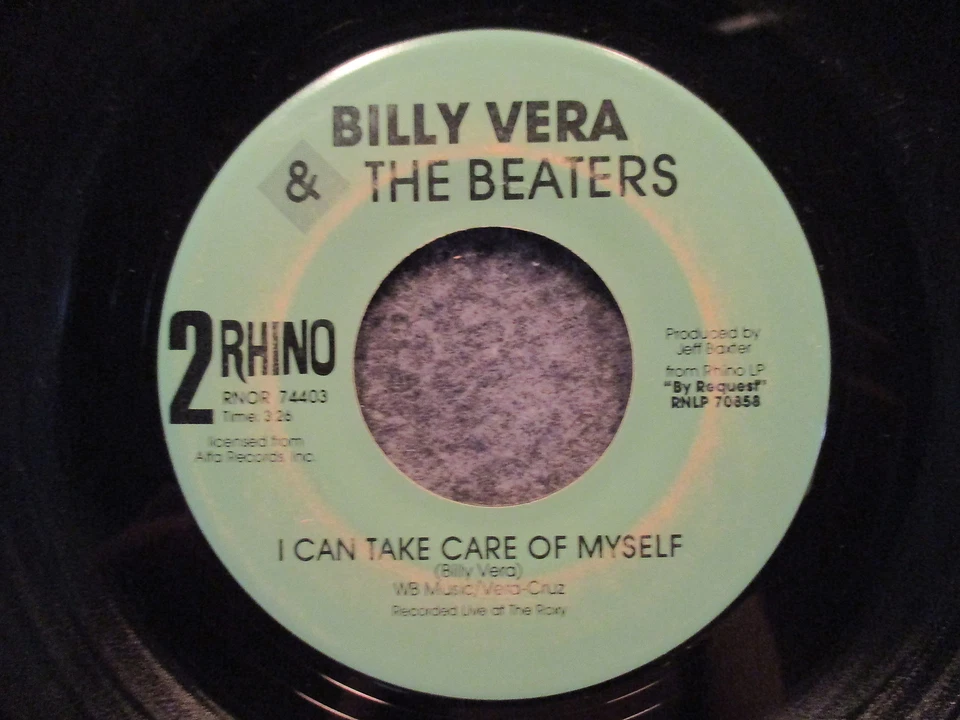 45 RPM 7" Record Billy Vera & The Beaters At This Moment Rhino RNOR 74403 VG+ - Image 2 of 3
