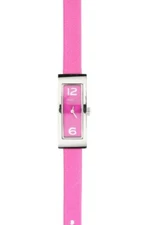 Marc By Marc Jacobs MBM1291 Hot Pink Leather Rectangular Watch