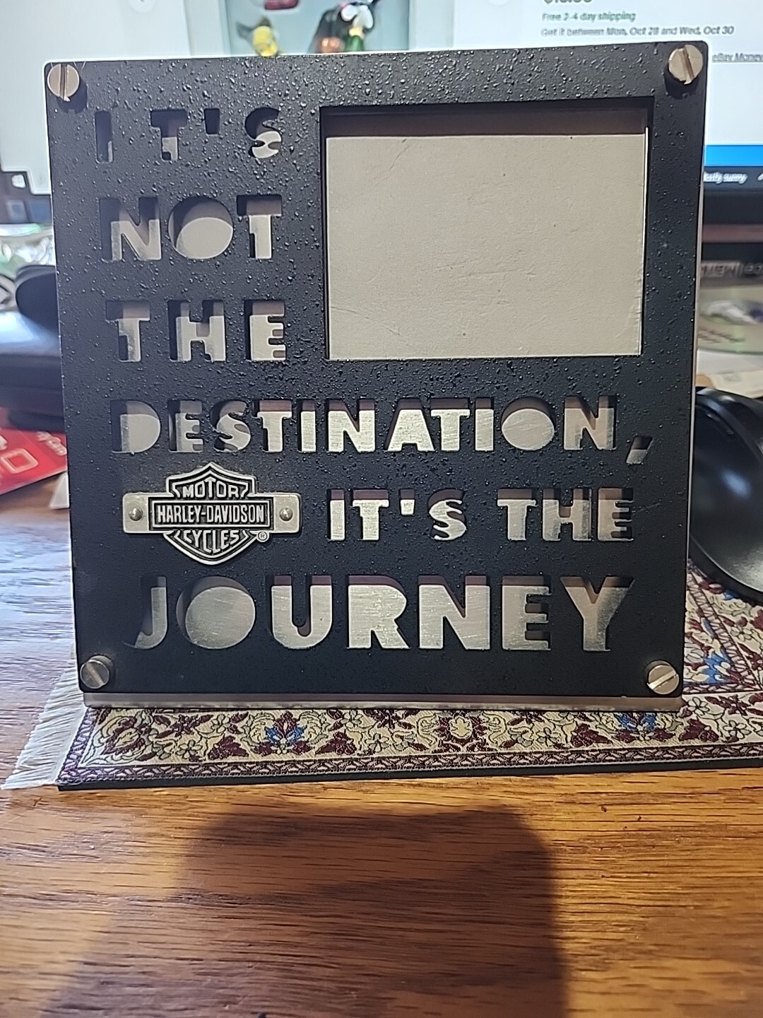 Harley Davidson Motorcycles Picture Frame Metal Stand Destination