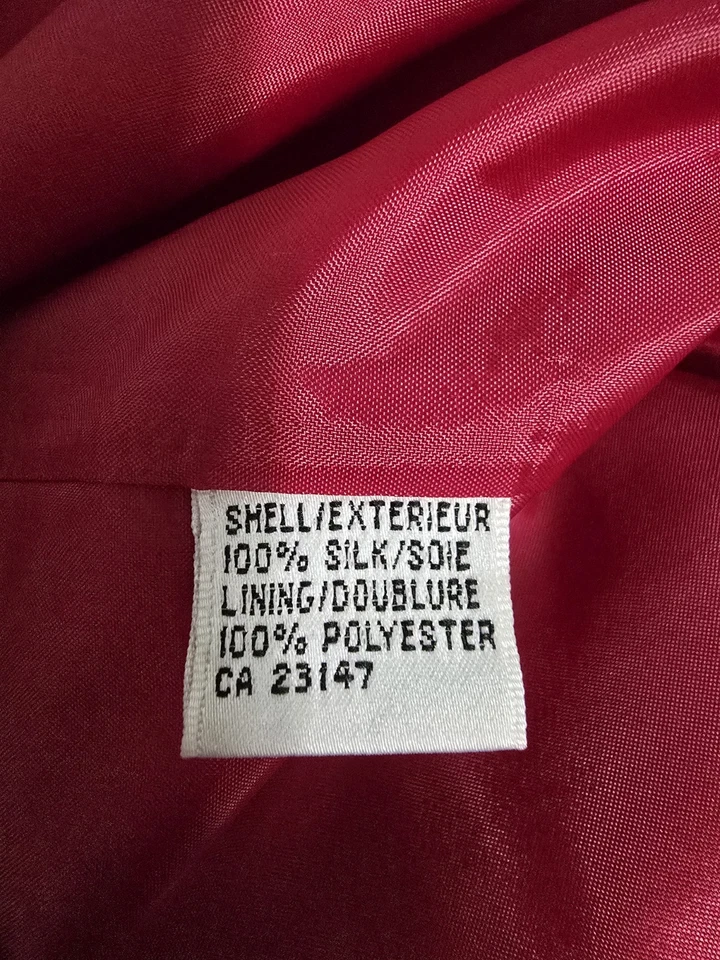 Talbots Pure Silk Sleeveless Red Sheath Dress Women's Size 6P Petite Formal  - Image 4 of 4