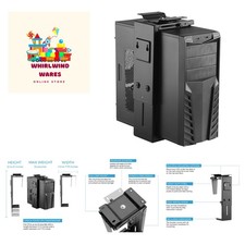 Adjustable Under Desk Computer Mount and Wall Mount, CPU Holder Fits Most PC ...
