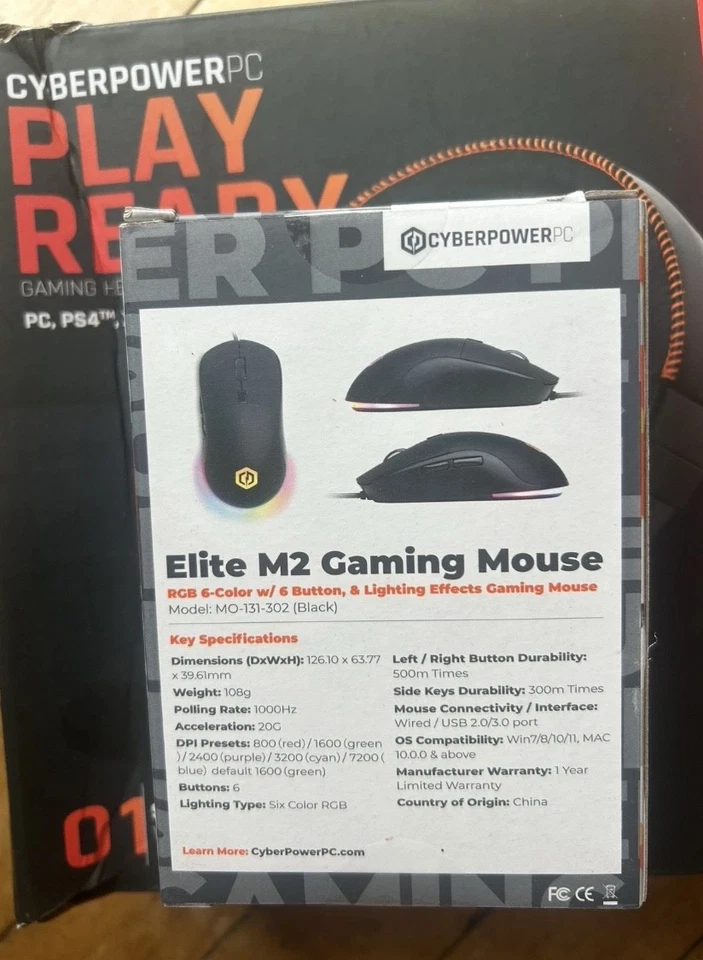 CYPERPOWER, AMD Ryzen 5, 16GB/1TB 5060 Graphics Gaming Bundle PC, NEW Unboxed - Image 3 of 4