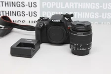 Canon EOS Rebel T6 18MP DSLR Digital Camera Kit EF-S 18-55mm Lens - Black